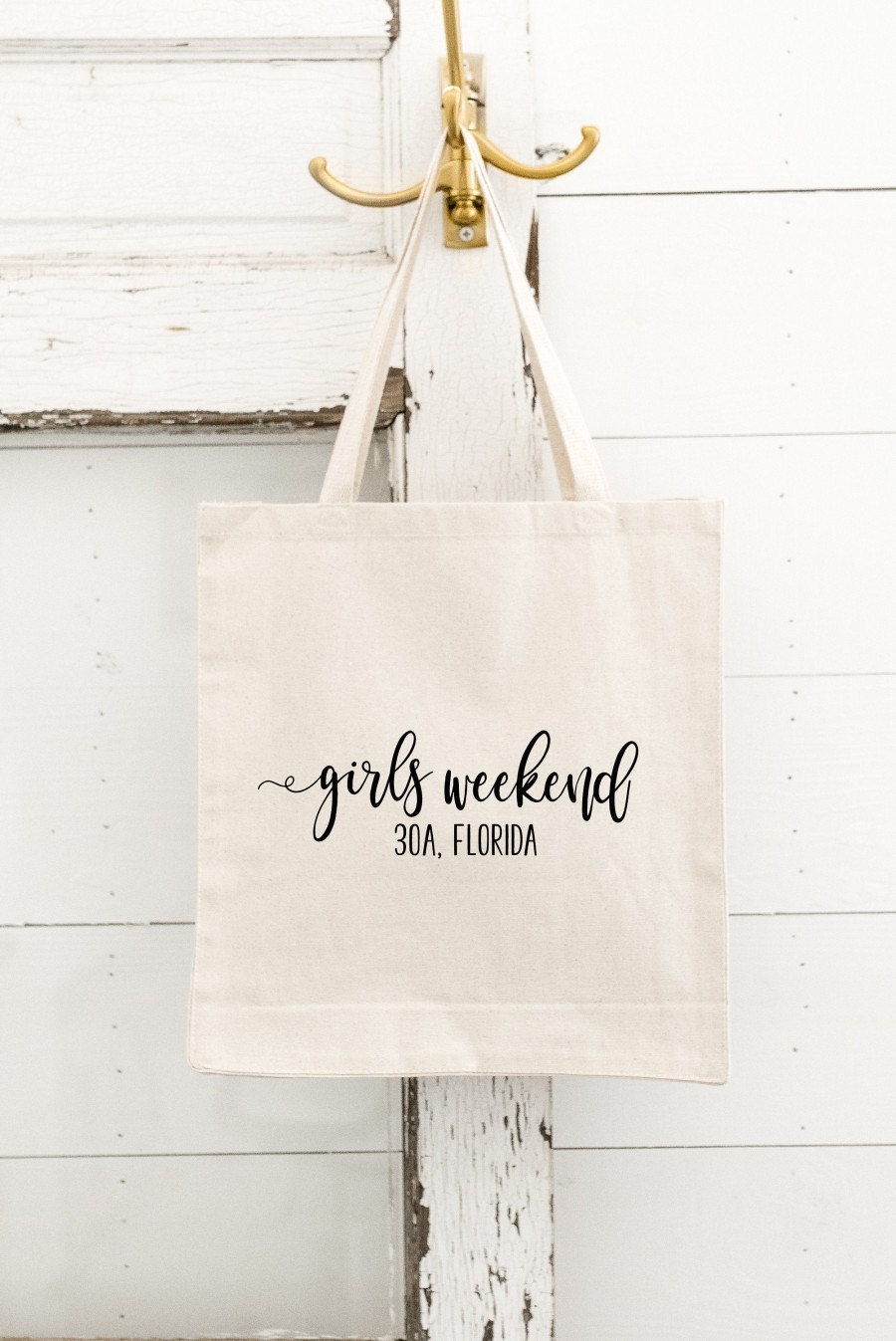 Wedding - Girls Weekend Tote with Location - Girls Wknd - Weekend Tote - Girls Getaway - Girls Trip - Gift - Tote Bag - Weekend Trip - Girls Weekend