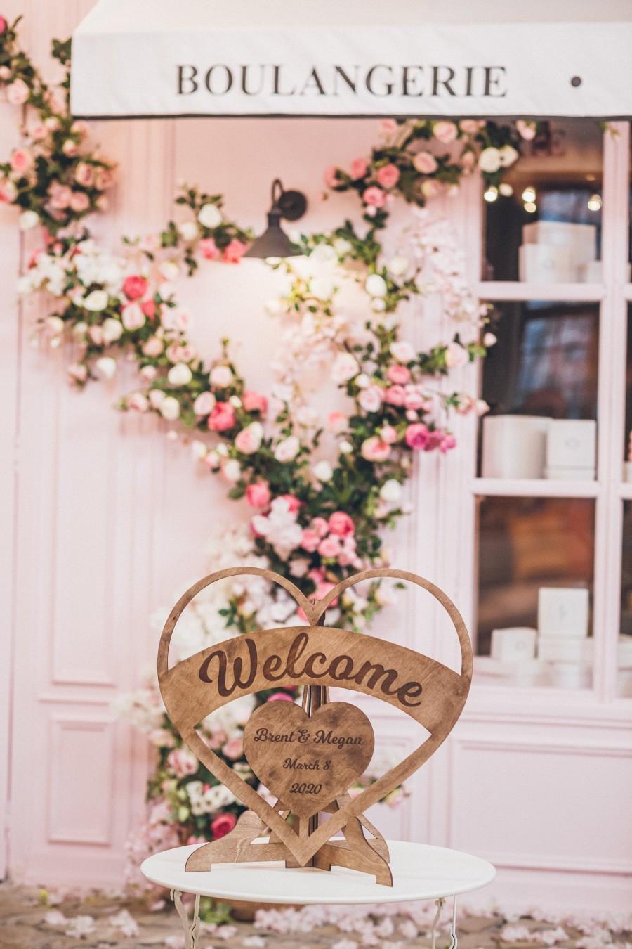 Свадьба - Wedding Welcome Sign Wood from WeddingByEli - Wedding Welcome Sign Rustic - Minimalist Wedding Welcome Sign - Custom Welcome To Wedding Sign
