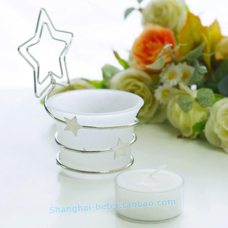 Mariage - BeterWedding Place Card Candle Holders bride Decoration Bomboniere WJ028