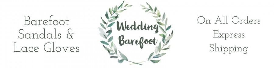 Hochzeit - Beach Wedding Barefoot Sandals/ Lace Accessories by WeddingBarefoot