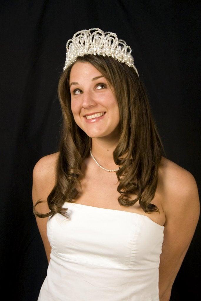 Hochzeit - Wedding Crown, Vintage Double Tiered Crown With Swarvoski Beads & Crystals, Wedding Tiara, Vintage Crown,Bridal, It's A Showstopper Piece!