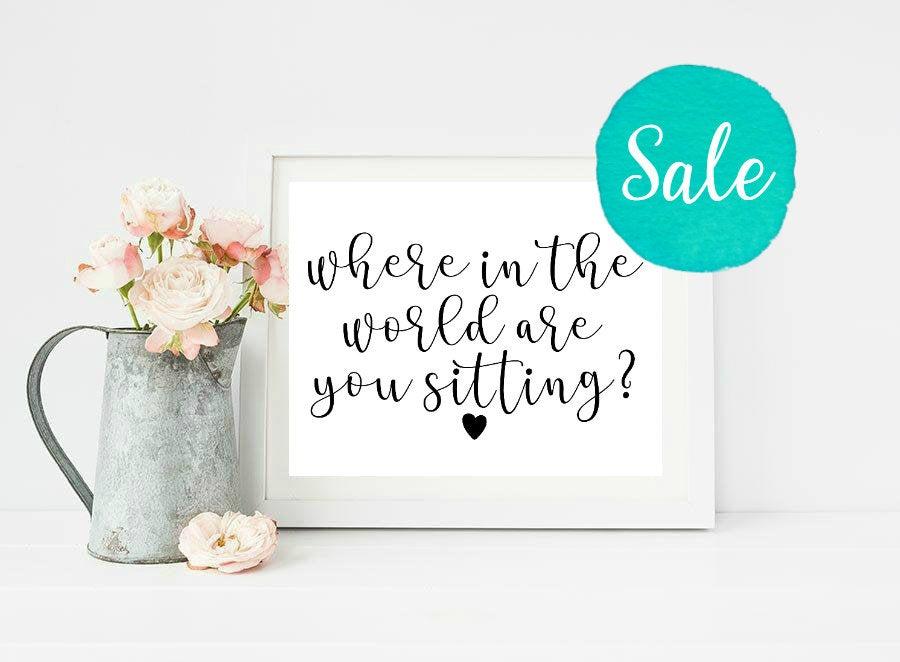 Mariage - Where In The World Are You Sitting, Where In The World, Find Your Seat, Travel Theme Wedding, World, Wedding Signs, Custom Wedding, Rustic