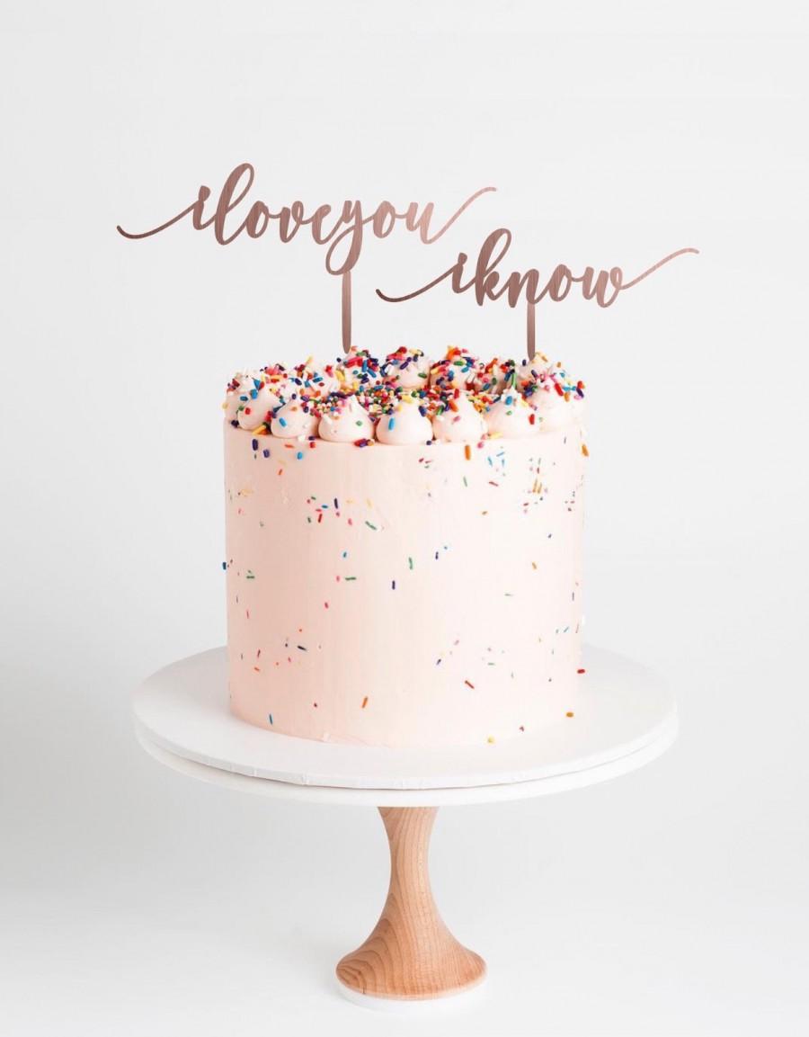 Hochzeit - I Love you I Know Cake Topper l Star Wars Cake Topper l Wedding Cake Topper  l  Mr & Mrs Cake Topper  l  Personalized Wedding Cake Topper