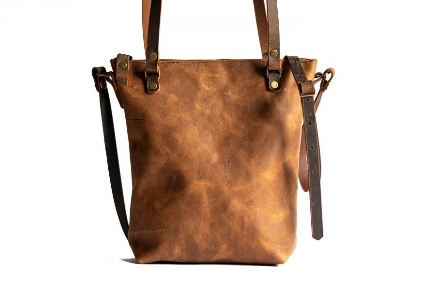 Wedding - Made in USA Classic Leather Tote Bag 