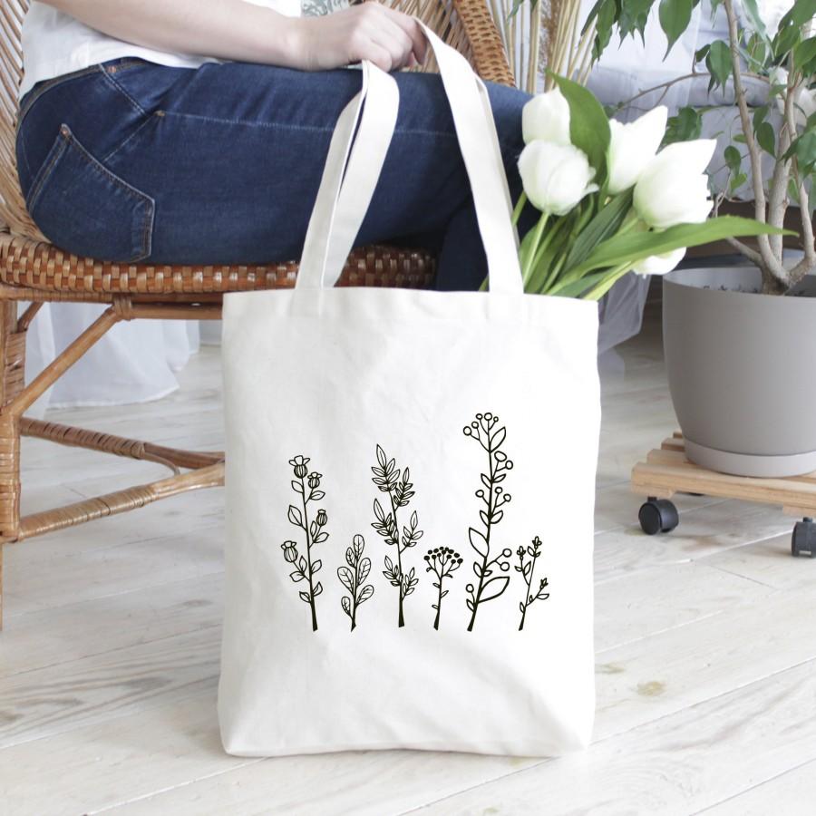 Mariage - Reusable grocery tote bag with zipper. Market bag. Shopping tote bag