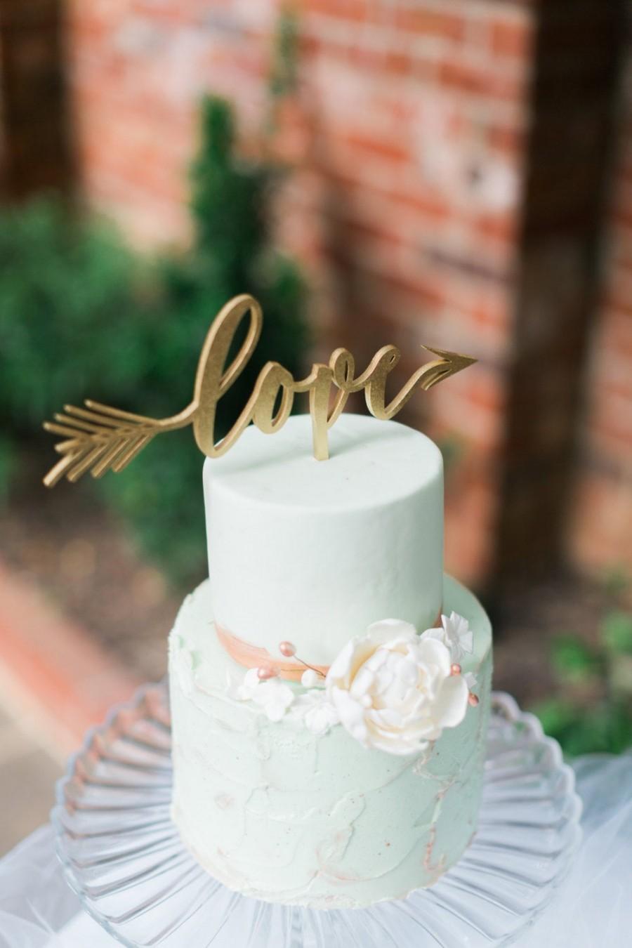 Свадьба - Love Cake Topper - Love Wedding Cake Topper  - Love Arrow Cake Topper - Premium Version