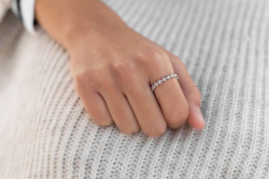 زفاف - Fine diamond ring with zirconia