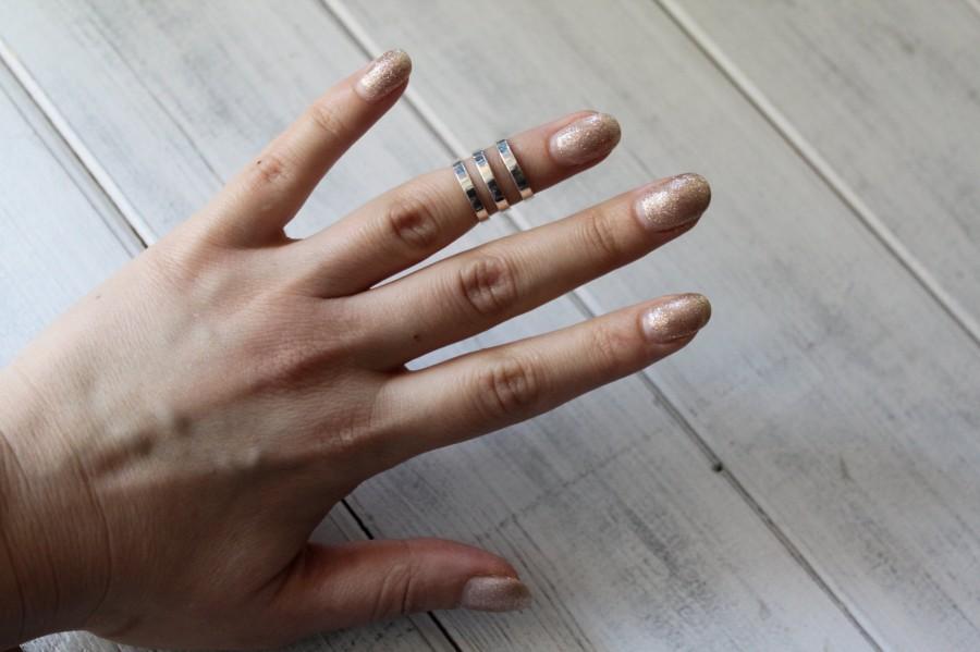 زفاف - Silver Phalanges Midi Ring 925 Jewellery Minimalist ring. Simple silver ring. Everyday ring. Gifts for women.