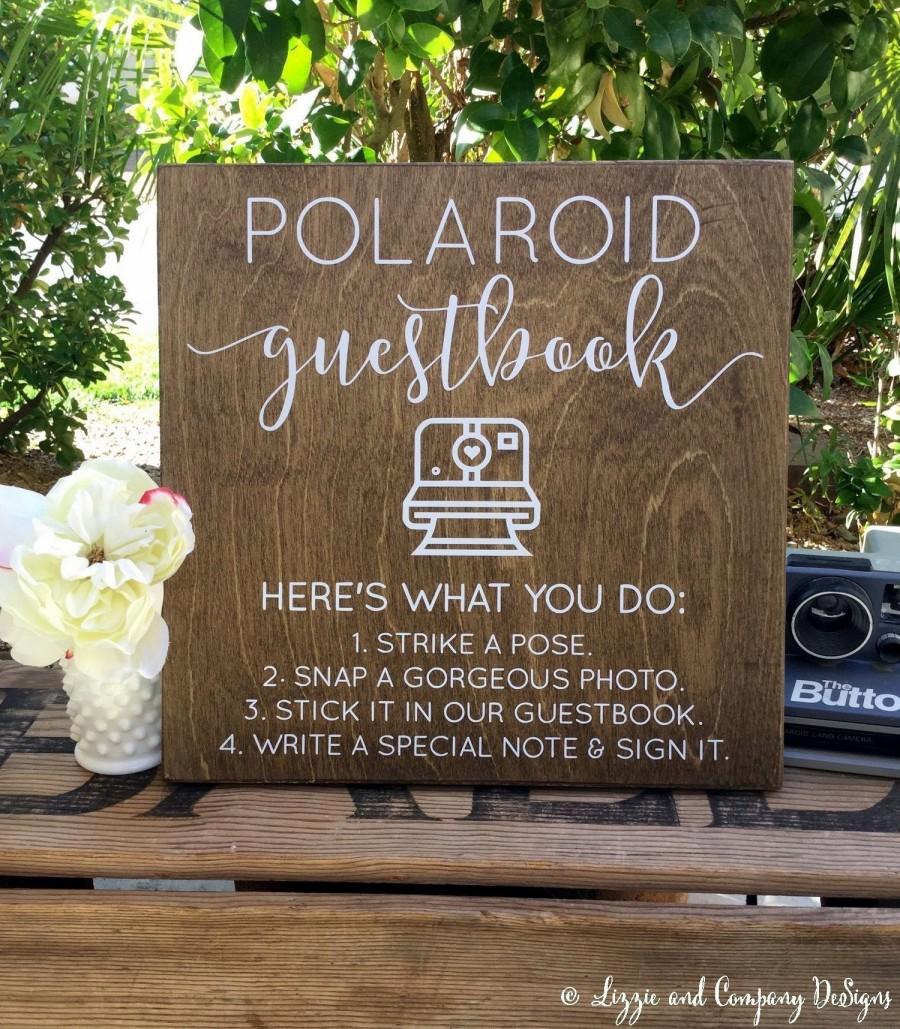 Hochzeit - Guestbook Sign, Photo Guestbook, Oh Snap Sign, Share the Love Sign, Social Media Sign, Hashtag Sign, Instant Photo Sign, Rustic Wedding Sign