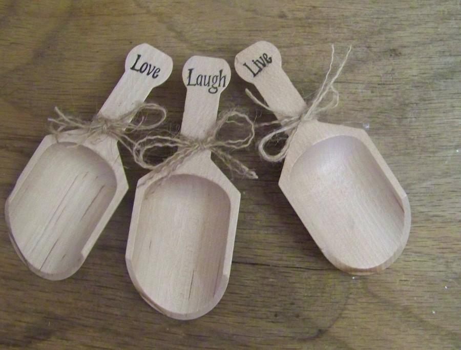 Wedding - Wedding Wooden Scoops for Candy
