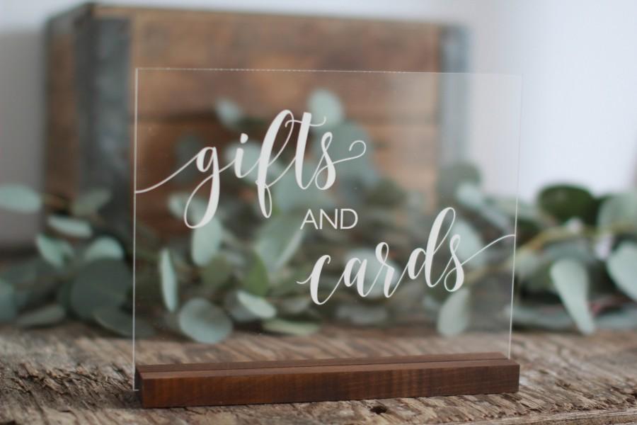 زفاف - Gifts and Cards Acrylic Sign 