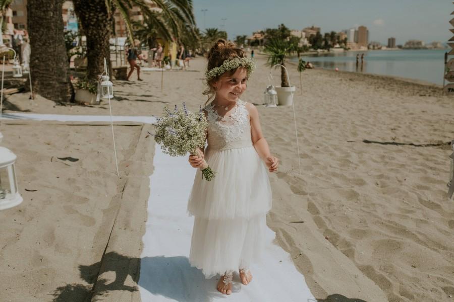 Wedding - ROYAL Ivory Flower Girl Dress, First Communion dress, Holy Communion Gown, 1st Birthday Outfit, Christmas, Gift Ideas, Baptism, Christening