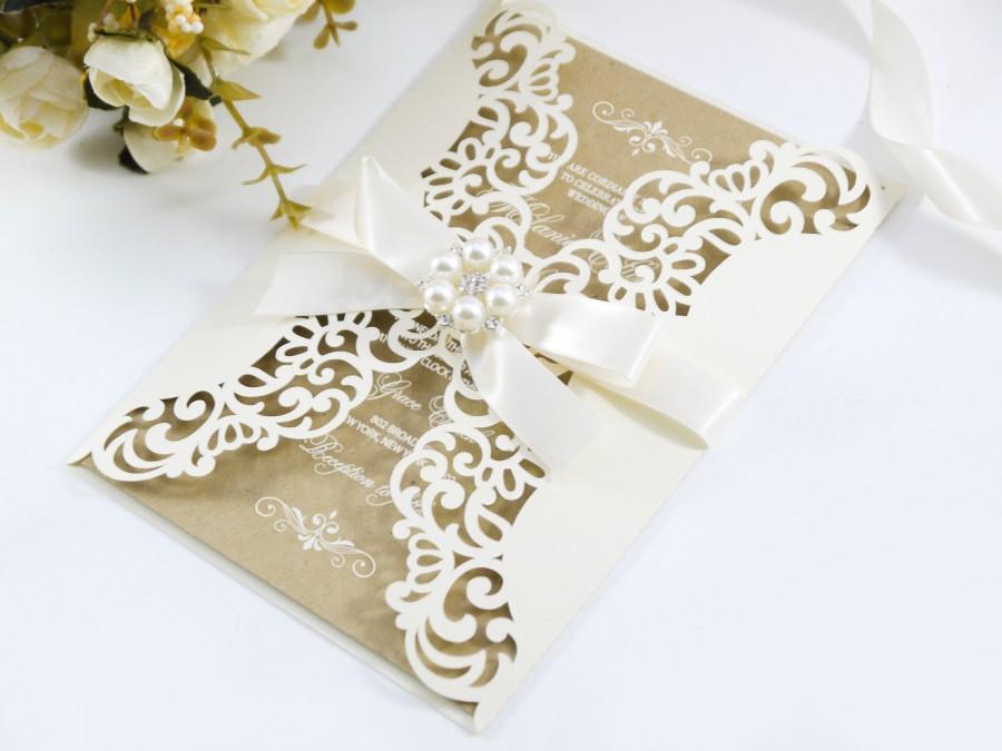 زفاف - 5x7 Gate-fold Wedding Invitation laser cut  Card Template, SVG DXF cutting file, Silhouette Cameo, Cricut Digital download