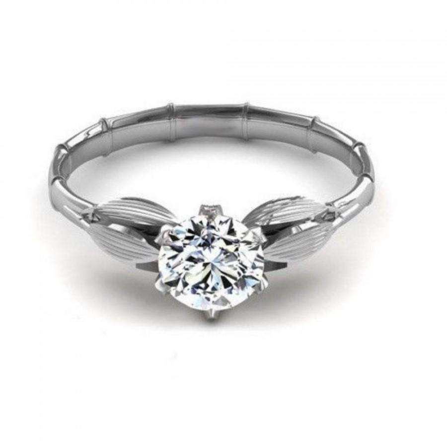زفاف - Buy 1 Ct Sterling Silver Moissanite Ring 