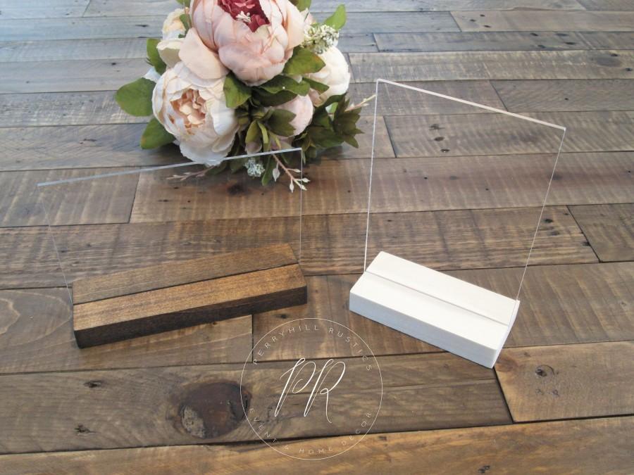 Свадьба - Blank acrylic signs with stands, DIY wedding decor, DIY acyrlic sign, wedding sign blank, custom acrylic sign, blank table numbers, wedding