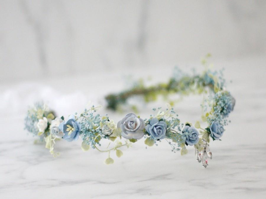 Wedding - Elven fairy crown, elvish flower crown, elf headpiece, serenity flower crown