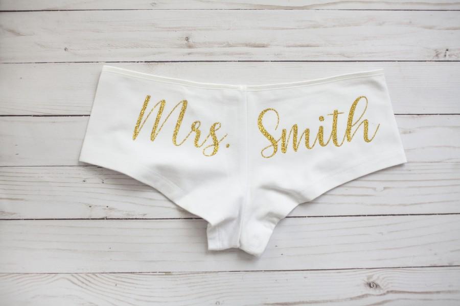 Hochzeit - Custom Bride Underwear, Bride Gift, Bridal Shower Gift, Bride Lingerie, honeymoon underwear, bridal panties