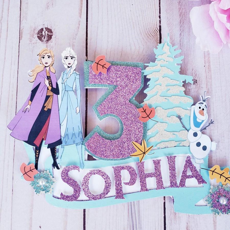 Mariage - Frozen inspired Cake Topper 