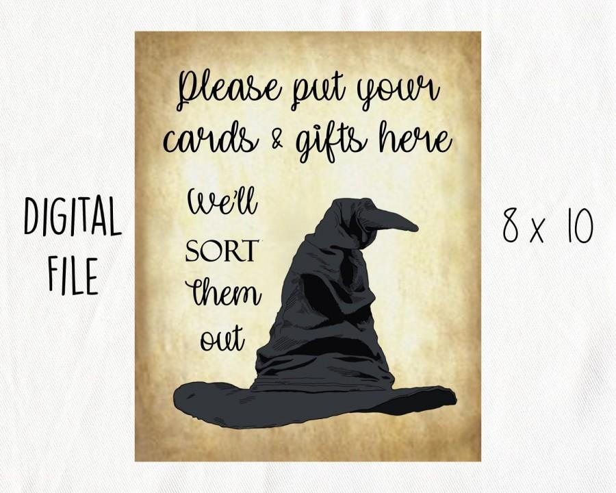 Wedding - Wizard Shower Card and Gift Table Sign (Instant Digital Download)
