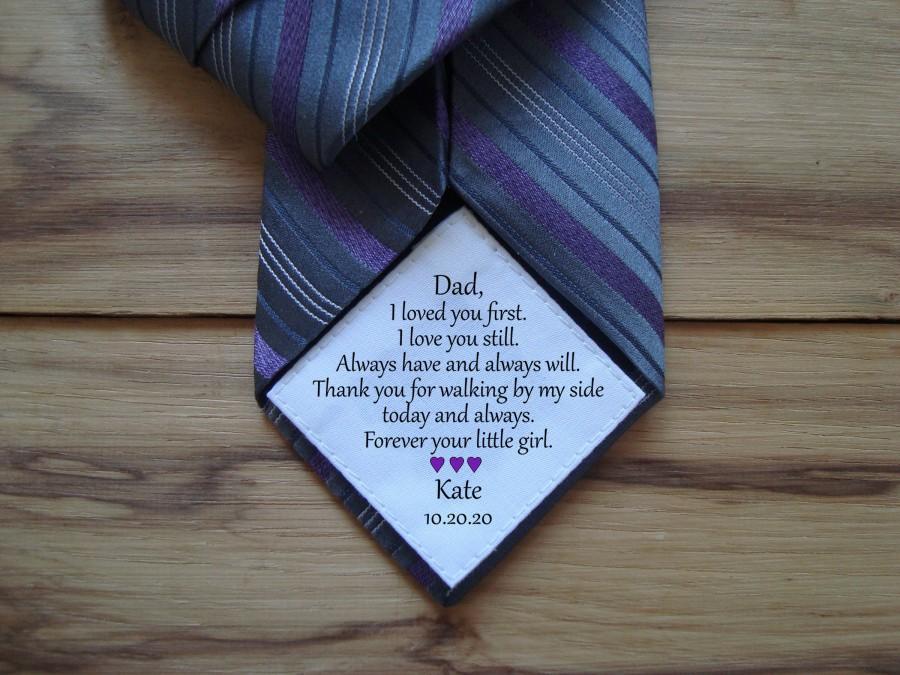 زفاف - Dad Tie Patch / Tie Patch / Wedding Tie Patch / Father of the Groom / Thank You Dad Label / tie patch for dad  / walking by my side