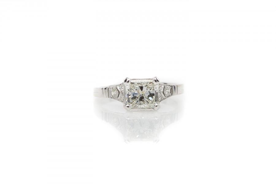 Свадьба - Princess Cut Diamond Engagement Ring - Miriam's Jewelry