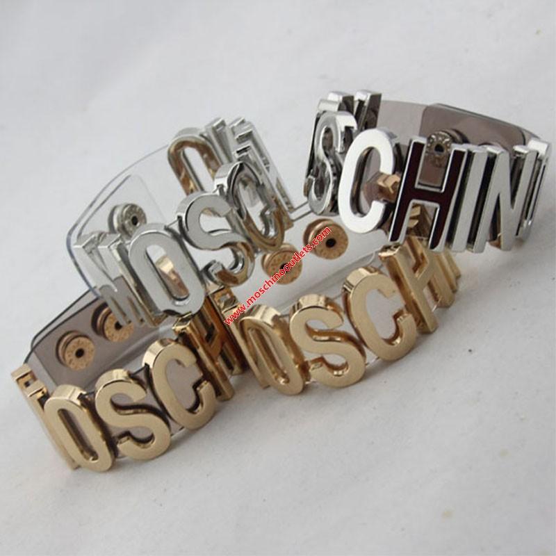 زفاف - Moschino Logo Transparent Bracelets