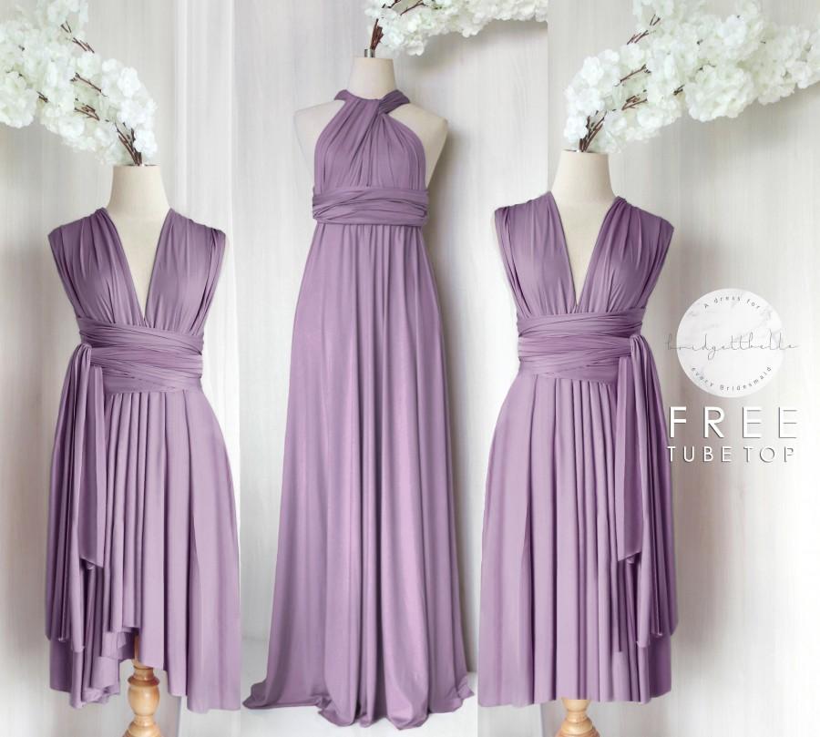 زفاف - BB Floor length Maxi Infinity Multiway Convertible Formal Prom Bridesmaid dress in Yam