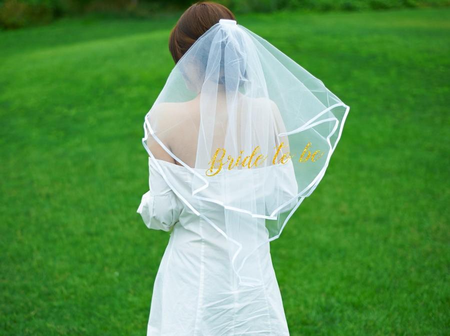 زفاف - Bride Veil,Bachelorette Party, Veil Bridal Shower,Veil Bride To Be Veil,Bride Gift,Bridal Shower Gift,Future Mis,Personalised Veil For Bride