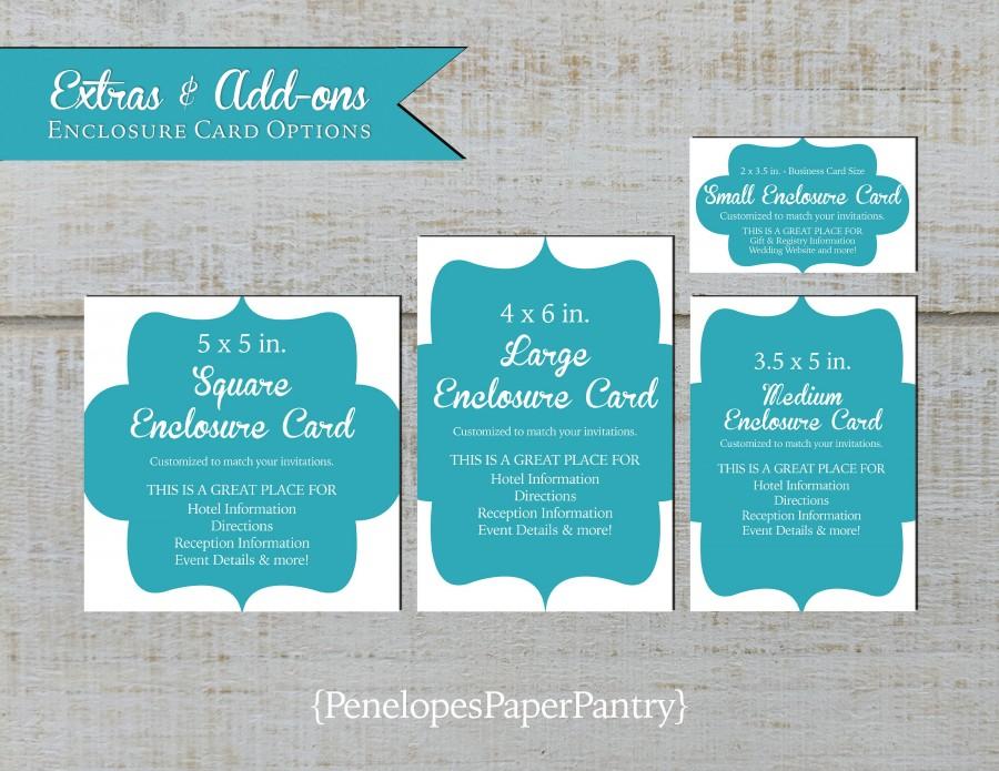 Mariage - Custom Invitation Enclosure Card,Website Card,Registry Card,Detail Card,Accommodation Card,Direction Card,Favor Tags,Flat Name Cards,Printed