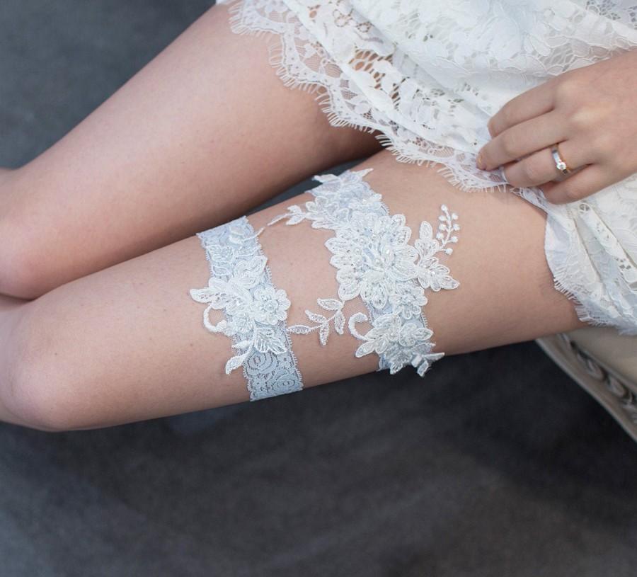 Hochzeit - Bridal lace garter set, bridal garter set, wedding garter set, lace garter set, garter for wedding, bride garter set