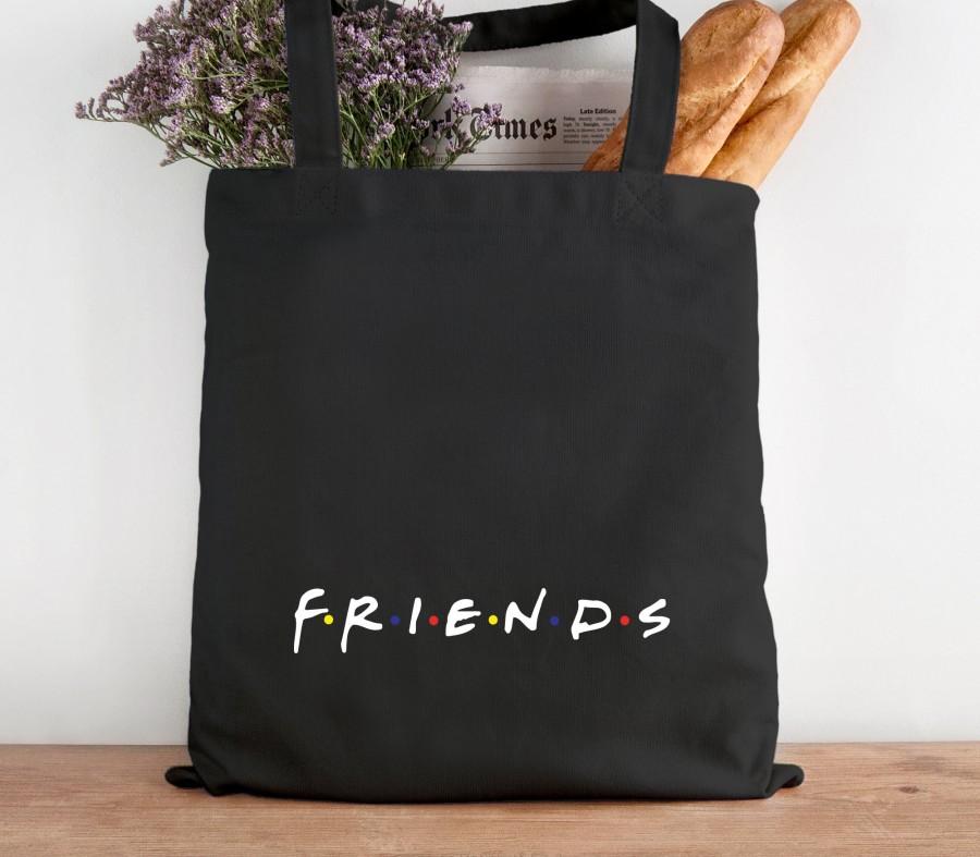 زفاف - FRIENDS Theme Inspired Cotton Tote Bag 