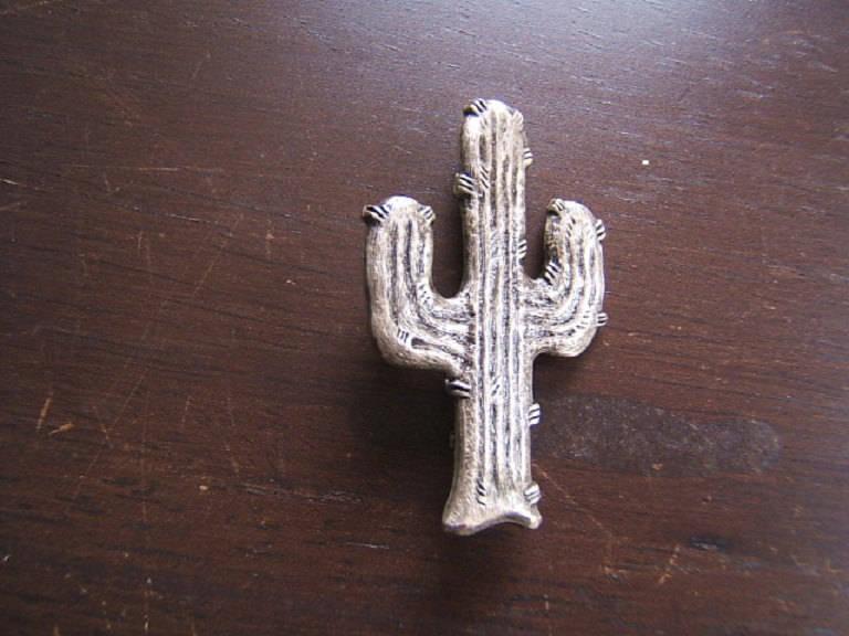 زفاف - Silver Antiqued Cactus Pin Brooch Southwestern Western Jewelry Cowgirl Rodeo Festival Accessories Nice Gift for Wife Grandmother Her #11521