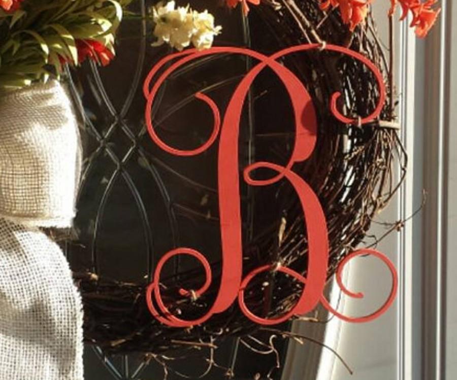 Свадьба - Wooden Monogram Letter - Large or Small, Unfinished, Cursive Wooden Letter - Perfect for Crafts, DIY, Weddings - Sizes 1" to 42"
