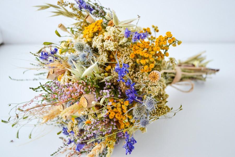 Mariage - Summer bouquet, rustic wedding, field bouquet, wedding accessory, home decoration, women's gift