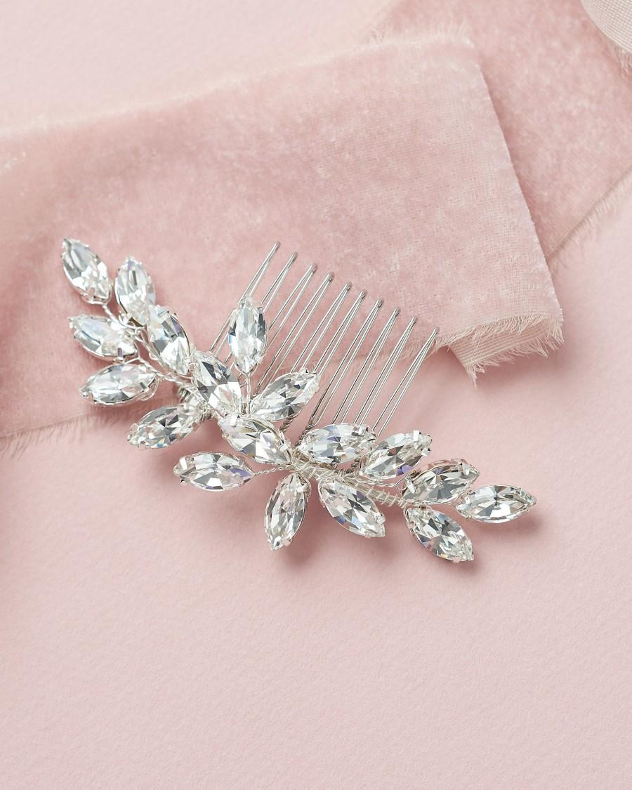 Hochzeit - Crystal Bridal Comb, Crystal Wedding Comb, Crystal Hair Comb, Wedding Hair Comb, Bridal Comb, Wedding Comb, Bridal Hair Accessories ~TC-2435
