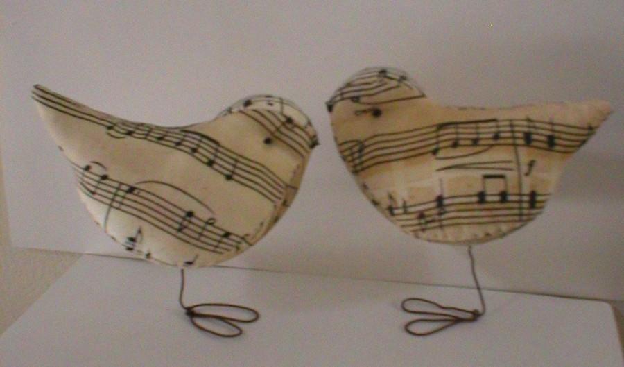 Mariage - Cake Topper Pr. Antique Music Love Birds Beaconhillcollect Cake Toppers