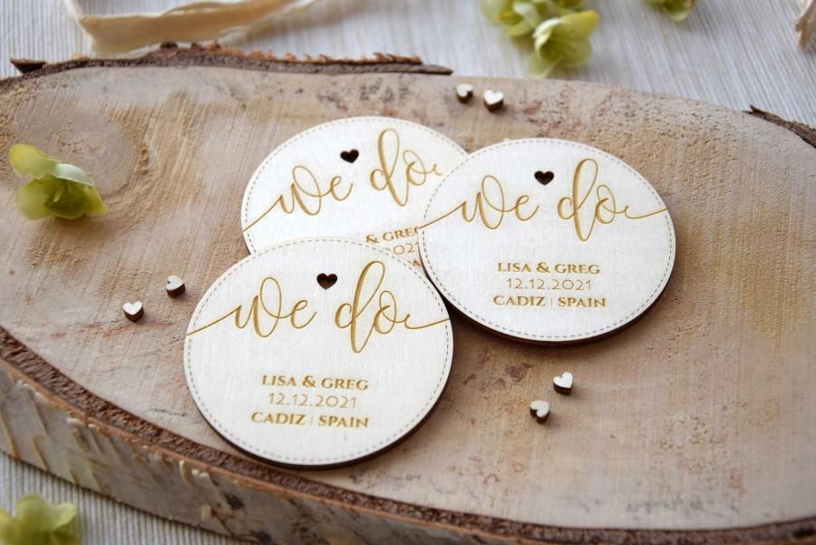 Wedding - Wooden Wedding Save the Date Magnets, Best Fall Save the Dates, Unique Save the Date Fridge Magnets, Wooden Rustic Save the Date Magnets UK