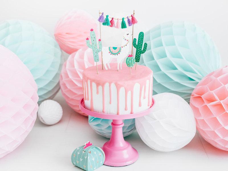 Свадьба - 5 Llama Party Cake Toppers, Cactus Party Cake Decorations, Tropical Party Decor, Tropical Decorations, Children's Party