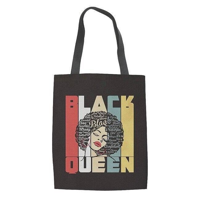 زفاف - Tote Bag, Black Artwork Design, Black Queen