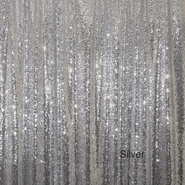 Hochzeit - Silver Sequins Backdrop , Sparkly Sequin backdrop,Multi Size Photo Backdrop Sequin Curtain for Wedding/ Party,Wedding Photo Booth