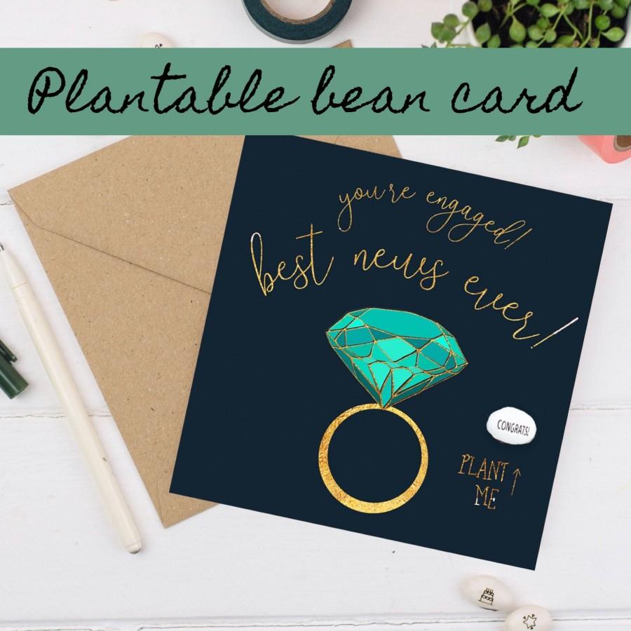 Mariage - Handmade Engagement card, you're engaged card, congratulations card congratulations on your engagement card engagement gift, wedding card
