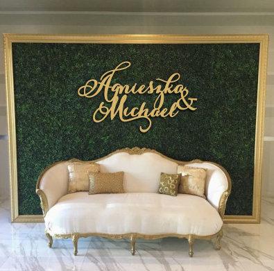 Mariage - Backdrop name Wedding/Baby Wood Wall Names Boxwood backdrop Decor Love Laser Cut Wooden Sign Large Size Wall Home Decor Wedding Aesthetic