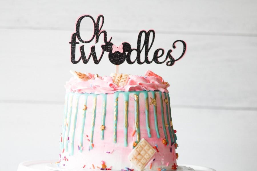 زفاف - Oh twodles Minnie Mouse cake topper