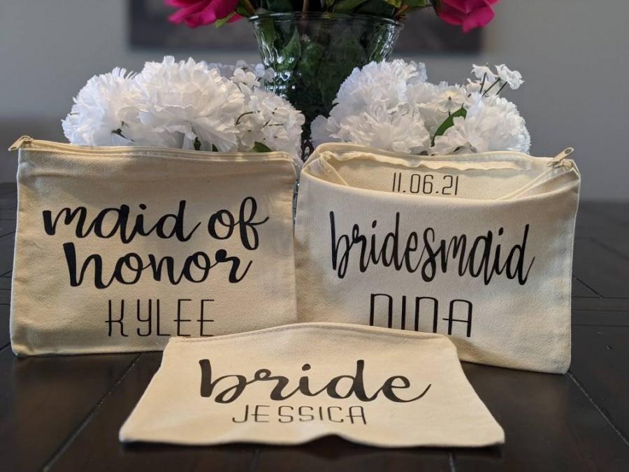 Wedding - Personalized Makeup Bag