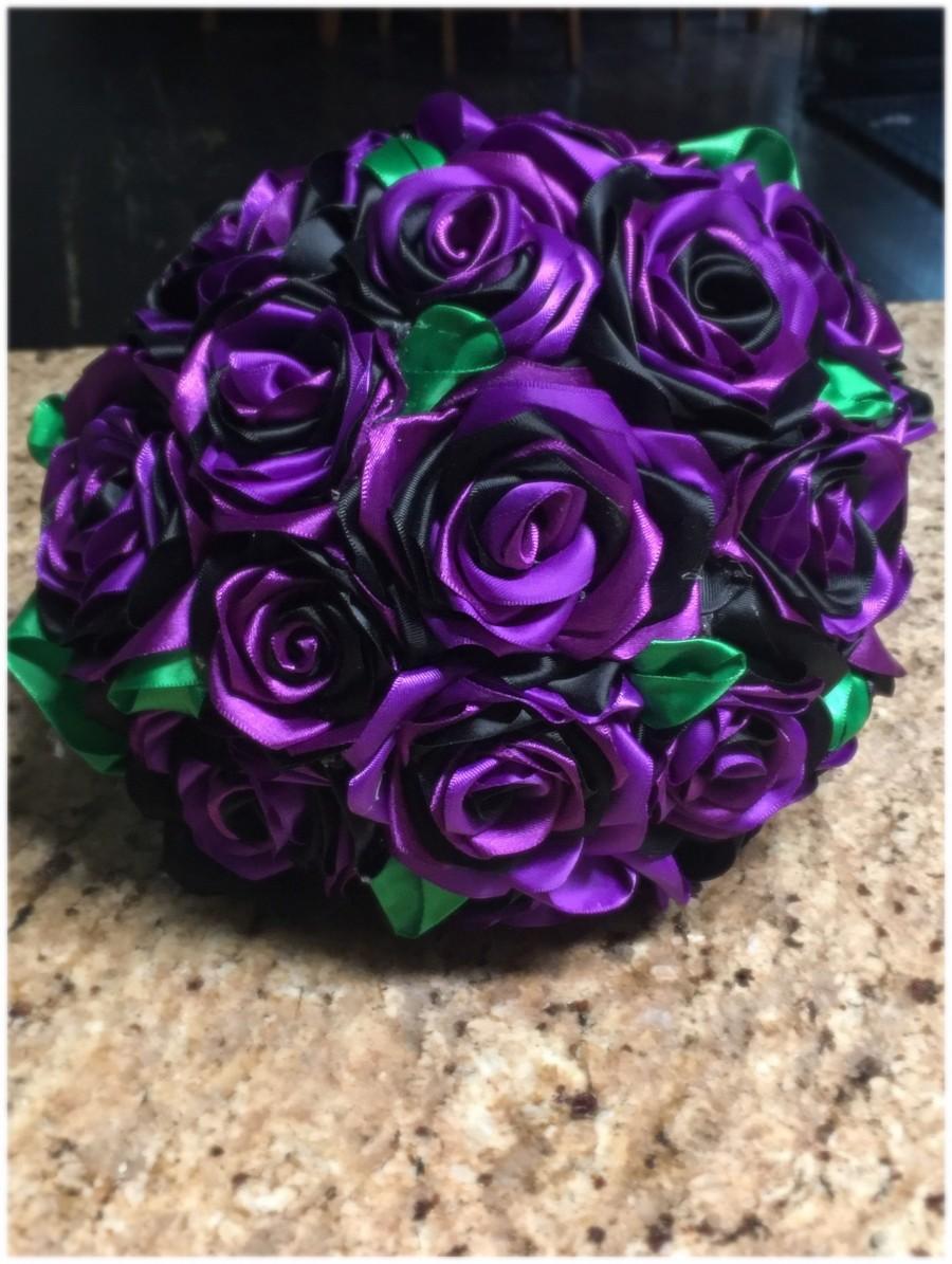 Wedding - Ribbon Rose Bouquet