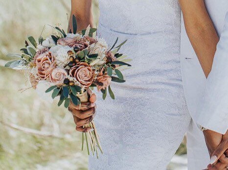 Wedding - Sola Wood Flowers + Rose Gold + Wood Flower + Forever Bouquet + Sola Wood Wedding + Rose Pink + Ivory + Olive Branch + Hand Painted Flowers!