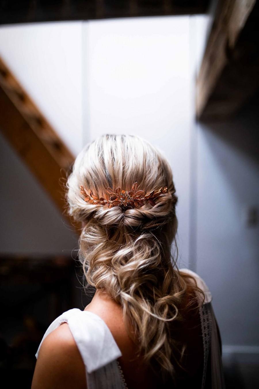 Mariage - Hair comb - Madeleine - necklace and powder