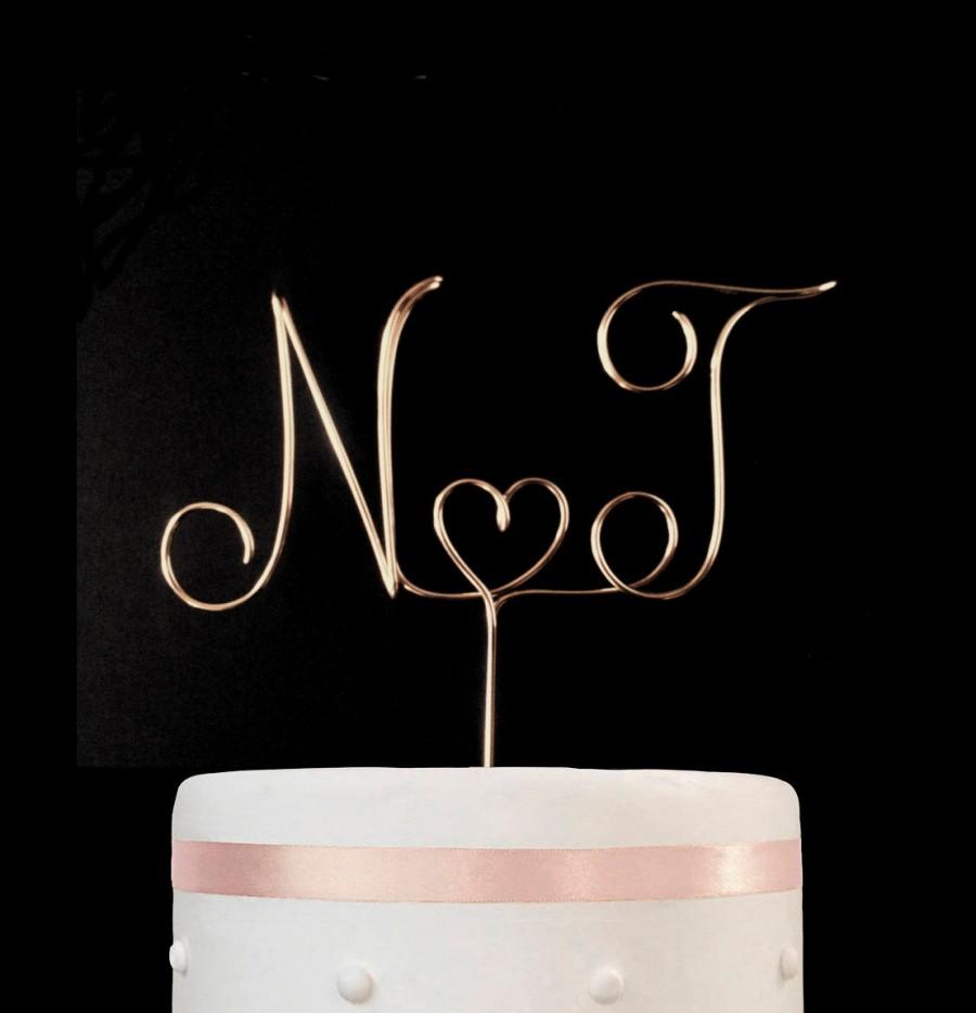 Wedding - Monogram cake topper, Initial Cake Topper, Wedding Cake Topper, Anniversary Cake Topper, Initial Cake Topper, Shipping worldwide