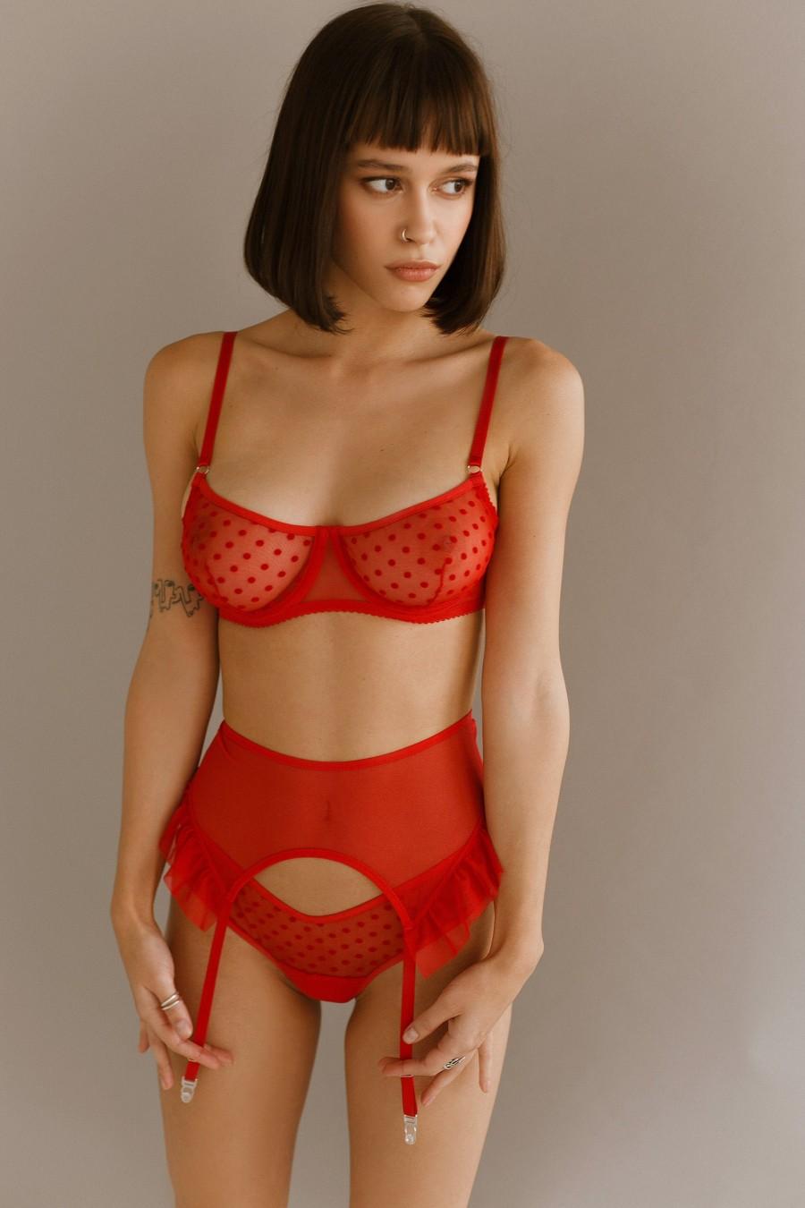 Mariage - valentines gift / valentines day / st valentines / see through lingerie / red lingerie / sexy lingerie  / erotic lingerie / sheer lingerie