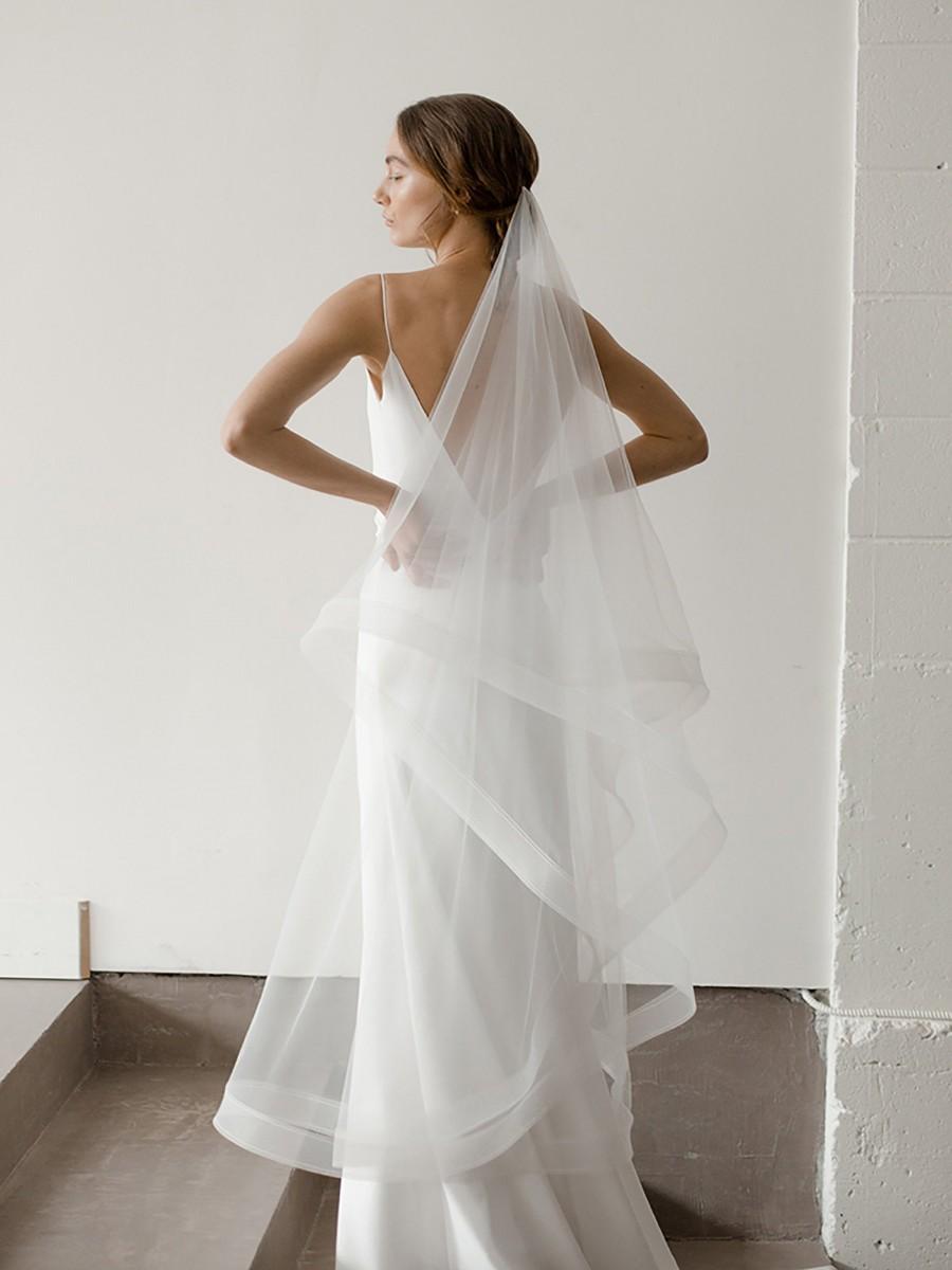 Mariage - Modern Two Tier Veil 